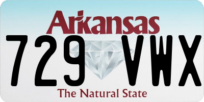AR license plate 729VWX