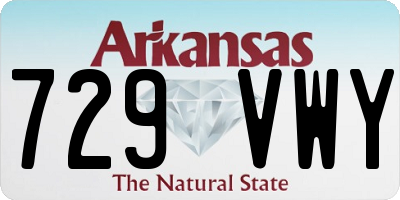 AR license plate 729VWY