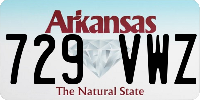 AR license plate 729VWZ