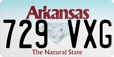 AR license plate 729VXG