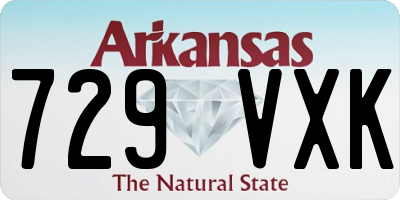 AR license plate 729VXK