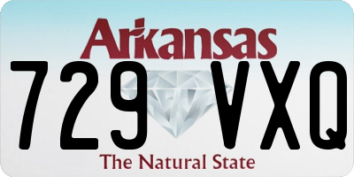 AR license plate 729VXQ