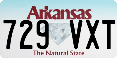 AR license plate 729VXT