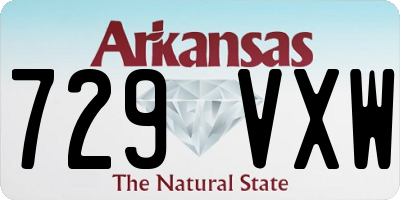 AR license plate 729VXW
