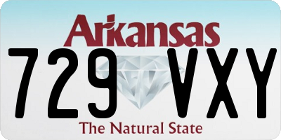 AR license plate 729VXY