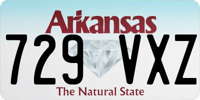AR license plate 729VXZ