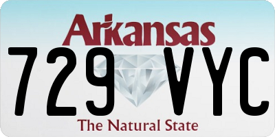 AR license plate 729VYC