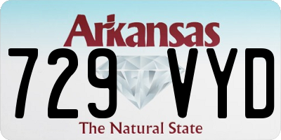 AR license plate 729VYD