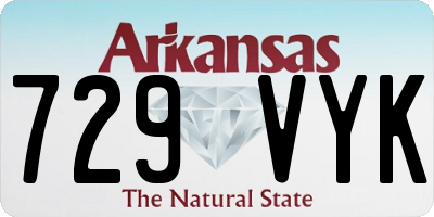 AR license plate 729VYK