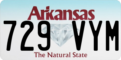 AR license plate 729VYM