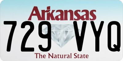 AR license plate 729VYQ