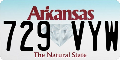 AR license plate 729VYW
