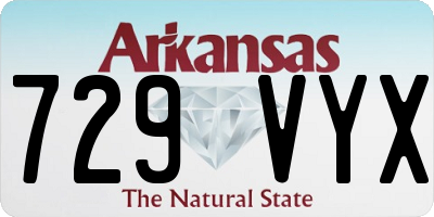 AR license plate 729VYX