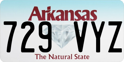 AR license plate 729VYZ