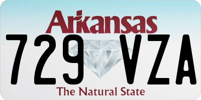 AR license plate 729VZA