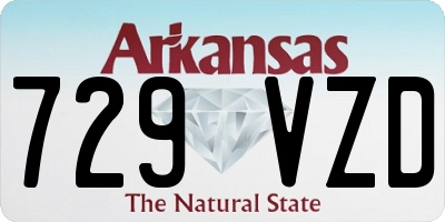 AR license plate 729VZD