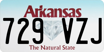 AR license plate 729VZJ