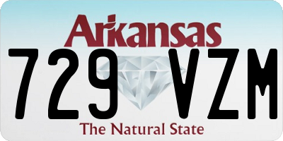 AR license plate 729VZM