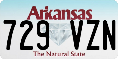 AR license plate 729VZN