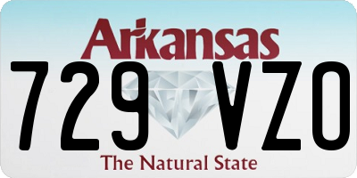 AR license plate 729VZO