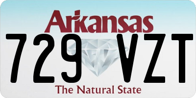 AR license plate 729VZT
