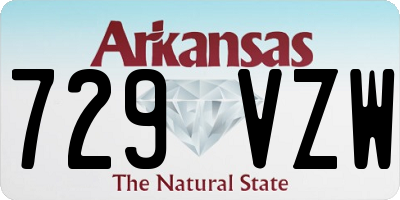 AR license plate 729VZW