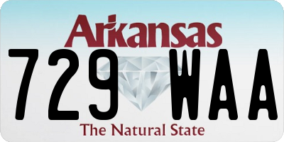 AR license plate 729WAA