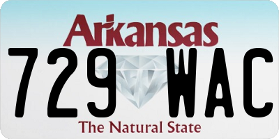 AR license plate 729WAC