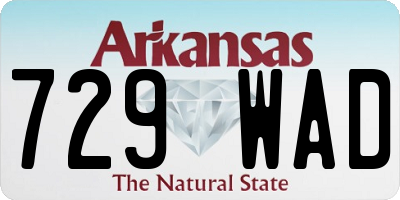 AR license plate 729WAD