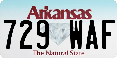 AR license plate 729WAF