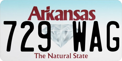 AR license plate 729WAG