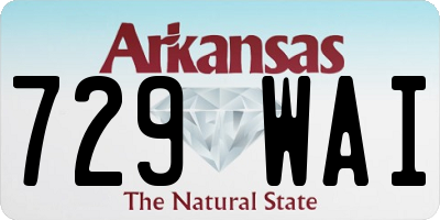 AR license plate 729WAI