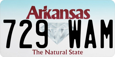 AR license plate 729WAM
