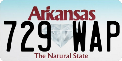 AR license plate 729WAP