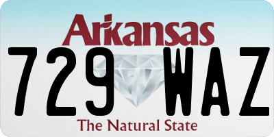 AR license plate 729WAZ