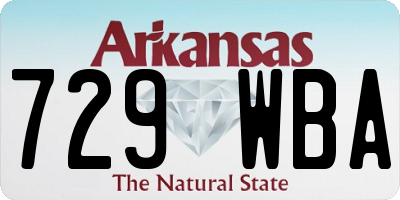 AR license plate 729WBA