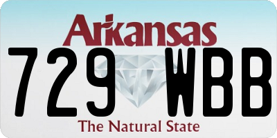 AR license plate 729WBB