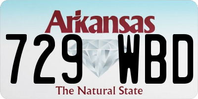 AR license plate 729WBD
