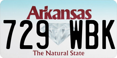 AR license plate 729WBK