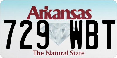 AR license plate 729WBT