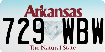 AR license plate 729WBW