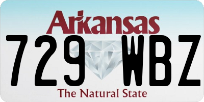AR license plate 729WBZ