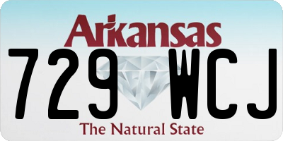 AR license plate 729WCJ