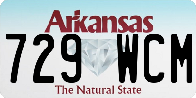 AR license plate 729WCM