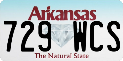 AR license plate 729WCS