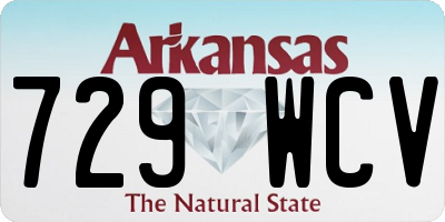 AR license plate 729WCV