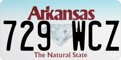 AR license plate 729WCZ