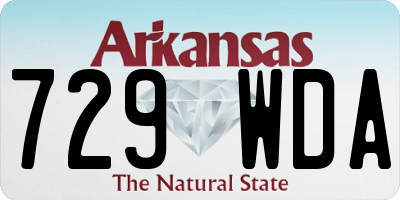 AR license plate 729WDA