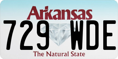 AR license plate 729WDE