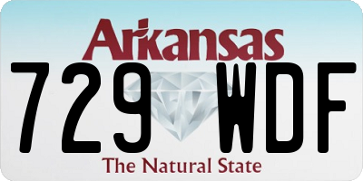 AR license plate 729WDF